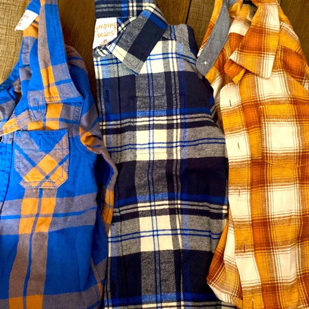NWOT Toddler Boys Flannel Bundle 3T